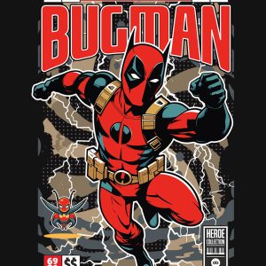 Grafika na koszulkę z nadrukiem w stylu Funko Pop - Superbohater - Bugman