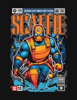 Grafika na koszulkę z nadrukiem w stylu Funko Pop - Superbohater - Skaffie