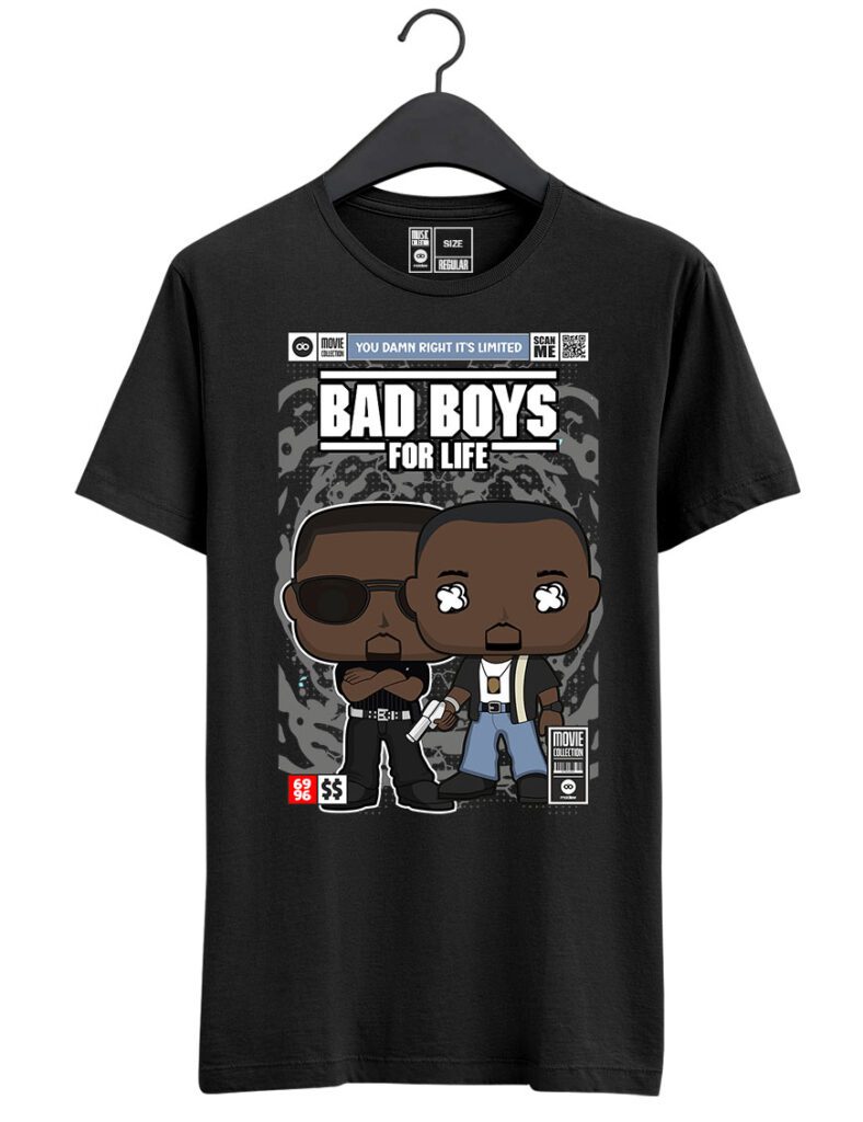 Koszulka z nadrukiem w stylu Funko Pop - Bad Boys