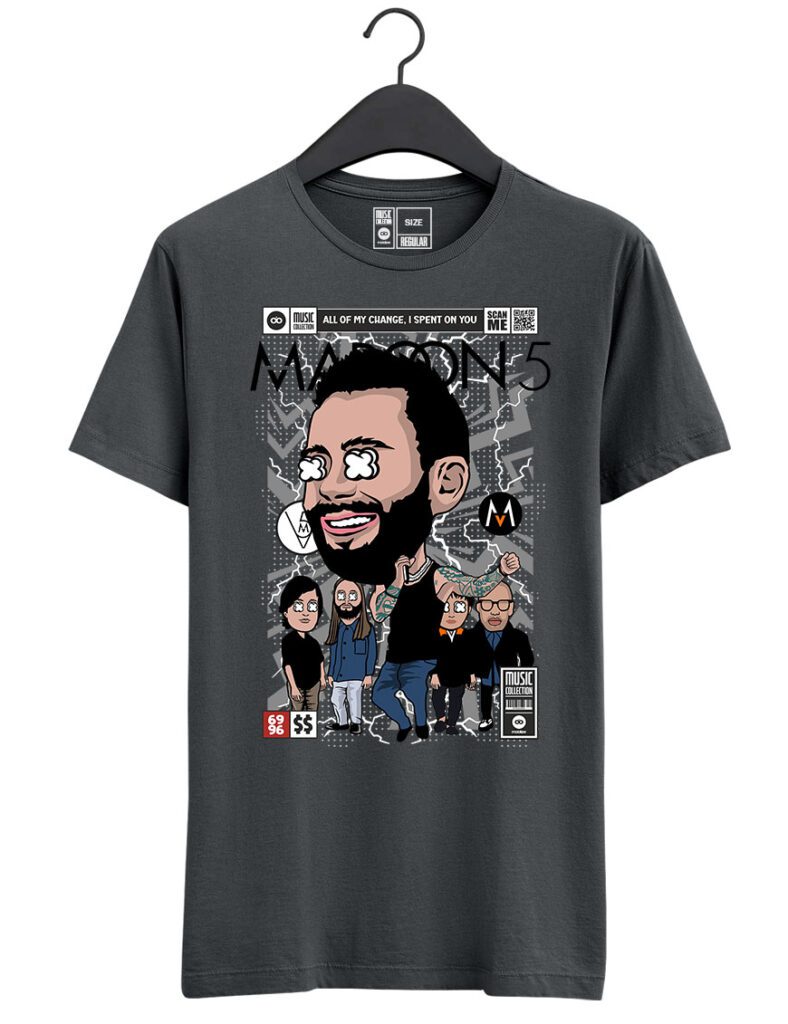 Koszulka z nadrukiem w stylu Funko Pop - Maroon 5