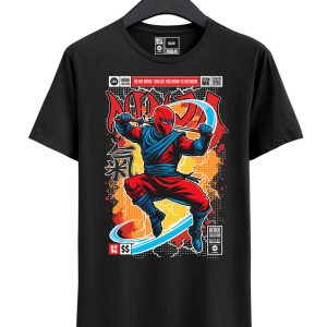 Koszulka z nadrukiem w stylu Funko Pop - Superbohater - Ninja