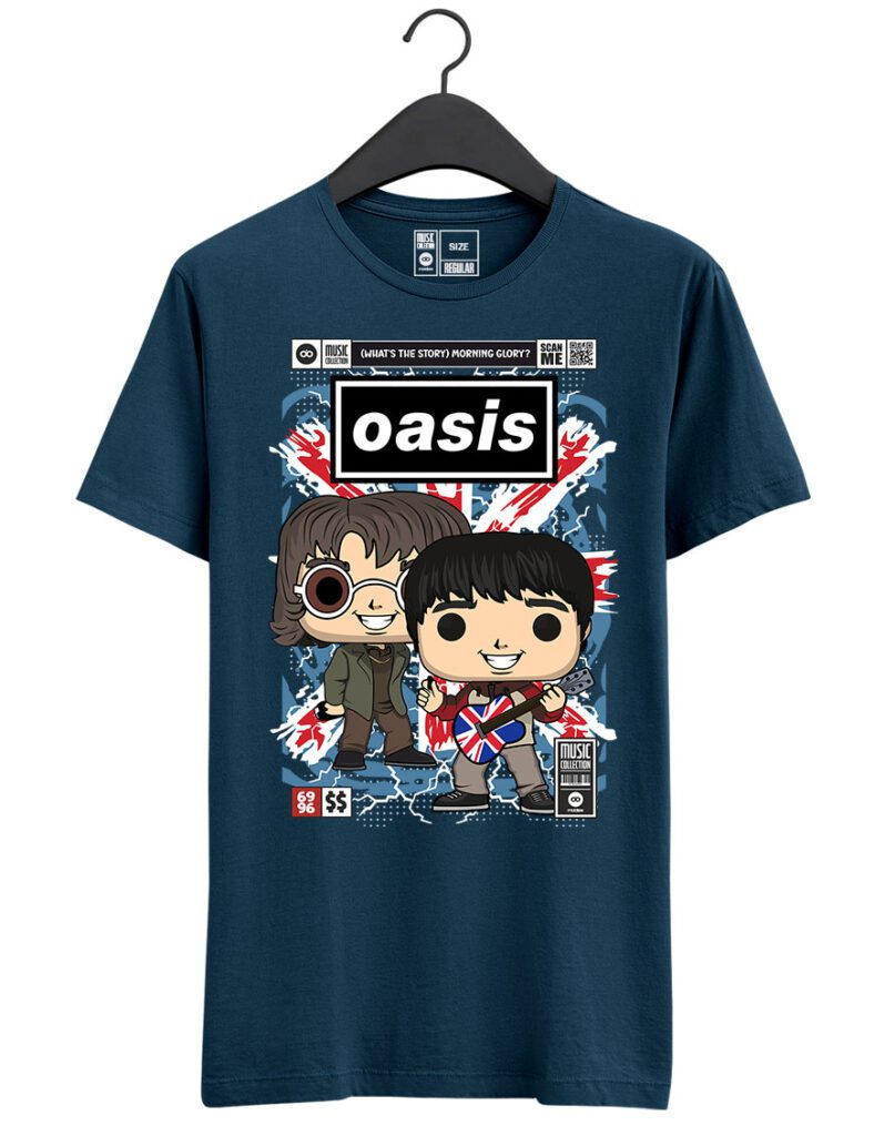 Koszulka z nadrukiem w stylu Funko Pop - Oasis