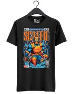 Koszulka z nadrukiem w stylu Funko Pop - Superbohater - Skaffie