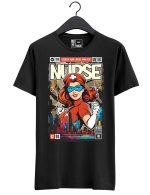 Koszulka z nadrukiem w stylu Funko Pop - Superbohater - The Nurse - pielęgniarka