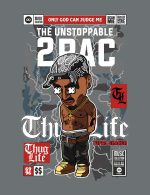 Grafika na koszulkę z nadrukiem w stylu Funko Pop - Tupac Shakur